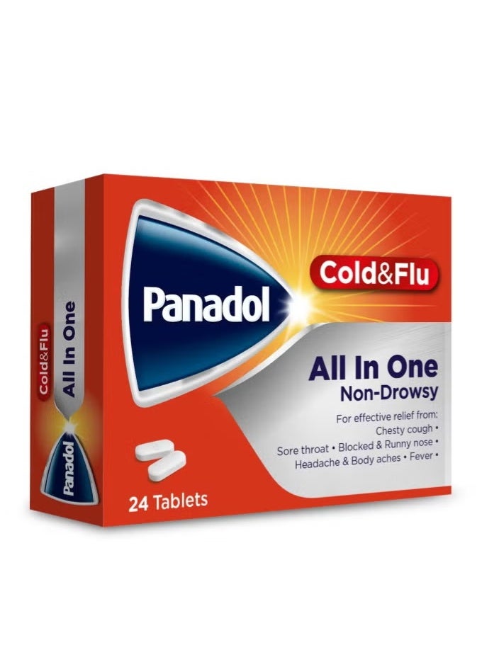 Panadol Cold And Flu All In One Tablet 24S